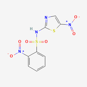 molecular formula C9H6N4O6S2 B14938933 2-nitro-N-(5-nitro-1,3-thiazol-2-yl)benzenesulfonamide 