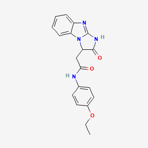 molecular formula C19H18N4O3 B14938946 N-(4-ethoxyphenyl)-2-(2-oxo-2,3-dihydro-1H-imidazo[1,2-a]benzimidazol-3-yl)acetamide 