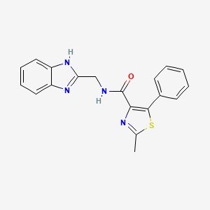 N-(1H-benzimidazol-2-ylmethyl)-2-methyl-5-phenyl-1,3-thiazole-4-carboxamide