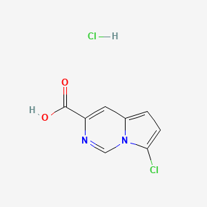 7-Chloropyrrolo[1,2-c]pyrimidine-3-carboxylic acid hydrochloride