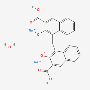 molecular formula C23H16Na2O7 B1493897 Disodium pamoate monohydrate CAS No. 71607-30-2