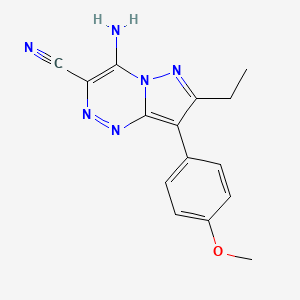 7-Ethyl-4-imino-8-(4-methoxyphenyl)-1,4-dihydropyrazolo[5,1-c][1,2,4]triazine-3-carbonitrile