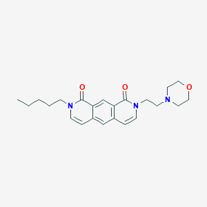 molecular formula C23H29N3O3 B14938986 2-(2-morpholinoethyl)-8-pentylpyrido[4,3-g]isoquinoline-1,9(2H,8H)-dione 