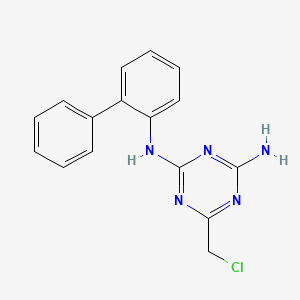 N-(biphenyl-2-yl)-6-(chloromethyl)-1,3,5-triazine-2,4-diamine