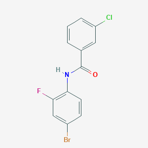 N-(4-bromo-2-fluorophenyl)-3-chlorobenzamide