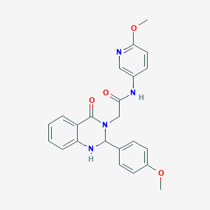 molecular formula C23H22N4O4 B14939030 2-[2-(4-methoxyphenyl)-4-oxo-1,4-dihydroquinazolin-3(2H)-yl]-N-(6-methoxypyridin-3-yl)acetamide 