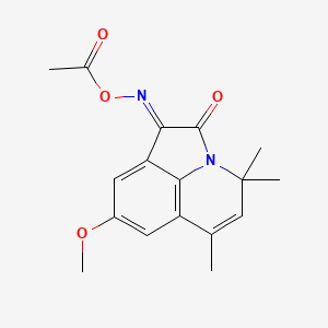 8-Methoxy-4,4,6-trimethyl-4H-pyrrolo[3,2,1-IJ]quinoline-1,2-dione 1-(O-acetyloxime)