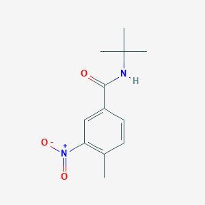 molecular formula C12H16N2O3 B14939097 N-tert-butyl-4-methyl-3-nitrobenzamide 