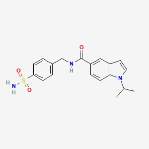 1-(propan-2-yl)-N-(4-sulfamoylbenzyl)-1H-indole-5-carboxamide