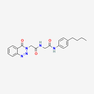 N-(4-butylphenyl)-N~2~-[(4-oxo-1,2,3-benzotriazin-3(4H)-yl)acetyl]glycinamide