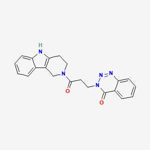 3-[3-oxo-3-(1,3,4,5-tetrahydro-2H-pyrido[4,3-b]indol-2-yl)propyl]-1,2,3-benzotriazin-4(3H)-one