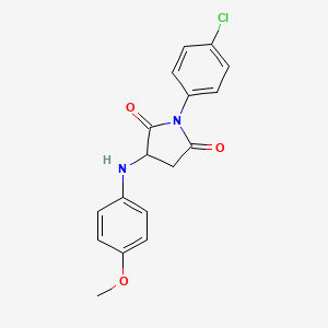 1-(4-Chlorophenyl)-3-[(4-methoxyphenyl)amino]pyrrolidine-2,5-dione