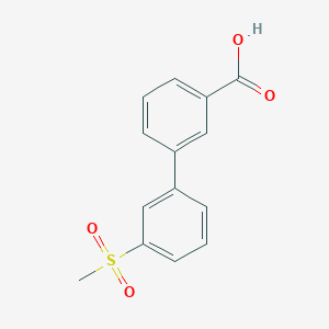 molecular formula C14H12O4S B1493914 3'-(Methylsulfonyl)biphenyl-3-carboxylic acid CAS No. 1194374-32-7