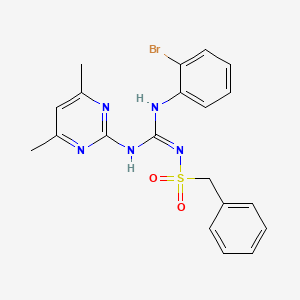 N-{(Z)-[(2-bromophenyl)amino][(4,6-dimethylpyrimidin-2-yl)amino]methylidene}-1-phenylmethanesulfonamide