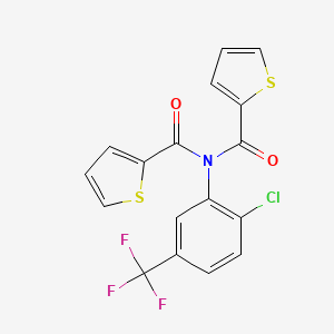 molecular formula C17H9ClF3NO2S2 B14939160 N-[2-chloro-5-(trifluoromethyl)phenyl]-N-(thiophen-2-ylcarbonyl)thiophene-2-carboxamide 