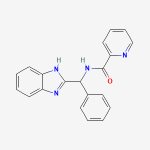 N-[1H-benzimidazol-2-yl(phenyl)methyl]pyridine-2-carboxamide