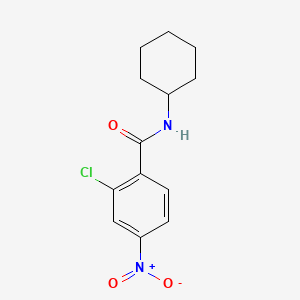 molecular formula C13H15ClN2O3 B14939242 2-chloro-N-cyclohexyl-4-nitrobenzamide 