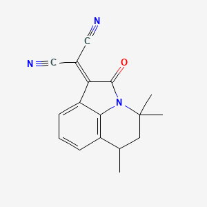 (4,4,6-trimethyl-2-oxo-5,6-dihydro-4H-pyrrolo[3,2,1-ij]quinolin-1(2H)-ylidene)propanedinitrile