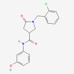 1-(2-chlorobenzyl)-N-(3-hydroxyphenyl)-5-oxopyrrolidine-3-carboxamide