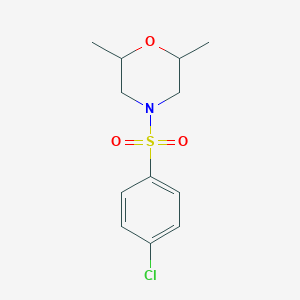 4-[(4-Chlorophenyl)sulfonyl]-2,6-dimethylmorpholine