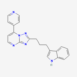 2-[3-(1H-indol-3-yl)propyl]-7-(pyridin-4-yl)[1,2,4]triazolo[1,5-a]pyrimidine