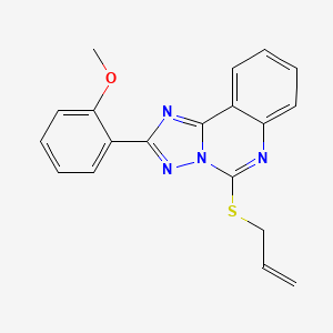 molecular formula C19H16N4OS B14939316 5-(Allylthio)-2-(2-methoxyphenyl)[1,2,4]triazolo[1,5-c]quinazoline 