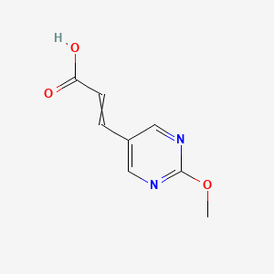 molecular formula C8H8N2O3 B1493932 3-(2-methoxypyrimidin-5-yl)prop-2-enoic acid 