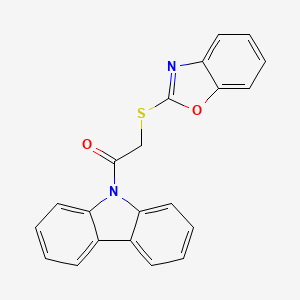 2-Benzoxazol-2-ylthio-1-carbazol-9-ylethan-1-one