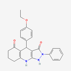 4-(4-ethoxyphenyl)-3-hydroxy-2-phenyl-2,4,6,7,8,9-hexahydro-5H-pyrazolo[3,4-b]quinolin-5-one