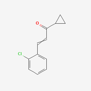 molecular formula C12H11ClO B1493943 3-(2-氯苯基)-1-环丙基丙-2-烯-1-酮 CAS No. 928264-57-7