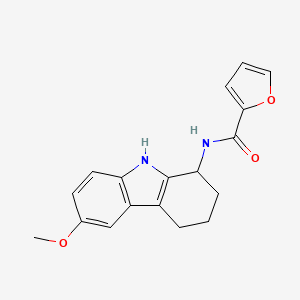 N-(6-methoxy-2,3,4,9-tetrahydro-1H-carbazol-1-yl)furan-2-carboxamide