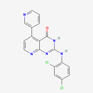 2-(2,4-dichloroanilino)-5-(3-pyridyl)pyrido[2,3-d]pyrimidin-4(3H)-one