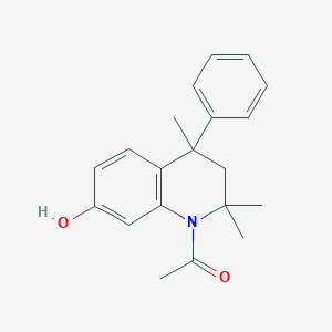 1-(7-hydroxy-2,2,4-trimethyl-4-phenyl-3,4-dihydroquinolin-1(2H)-yl)ethanone