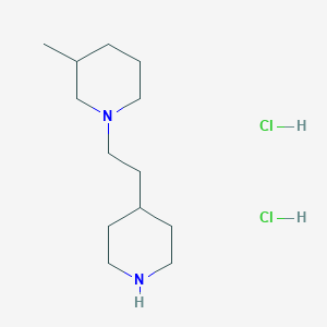 molecular formula C13H28Cl2N2 B1493948 3-甲基-1-[2-(4-哌啶基)乙基]哌啶二盐酸盐 CAS No. 30131-20-5