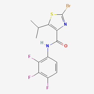 molecular formula C13H10BrF3N2OS B14939494 C13H10BrF3N2OS 