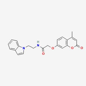 N-[2-(1H-indol-1-yl)ethyl]-2-[(4-methyl-2-oxo-2H-chromen-7-yl)oxy]acetamide