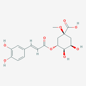 molecular formula C17H20O9 B1493953 3-O-caffeoyl-1-methylquinic acid 