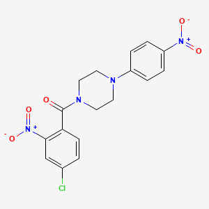 (4-Chloro-2-nitrophenyl)[4-(4-nitrophenyl)piperazin-1-yl]methanone