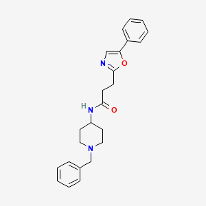 N-(1-benzylpiperidin-4-yl)-3-(5-phenyl-1,3-oxazol-2-yl)propanamide