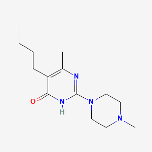 5-butyl-6-methyl-2-(4-methylpiperazin-1-yl)pyrimidin-4(3H)-one