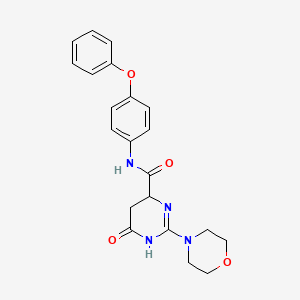 2-(morpholin-4-yl)-6-oxo-N-(4-phenoxyphenyl)-3,4,5,6-tetrahydropyrimidine-4-carboxamide