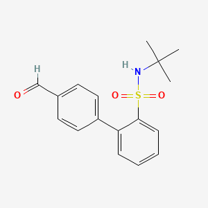molecular formula C17H19NO3S B1493958 N-叔丁基-4'-甲酰联苯-2-磺酰胺 CAS No. 851902-28-8