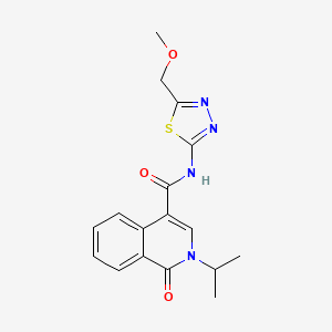 N-[5-(methoxymethyl)-1,3,4-thiadiazol-2-yl]-1-oxo-2-(propan-2-yl)-1,2-dihydroisoquinoline-4-carboxamide