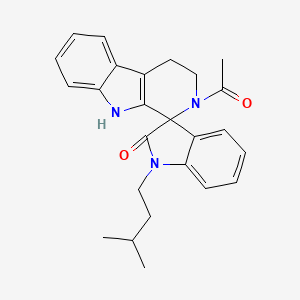 molecular formula C25H27N3O2 B14939634 2-acetyl-1'-(3-methylbutyl)-2,3,4,9-tetrahydrospiro[beta-carboline-1,3'-indol]-2'(1'H)-one 