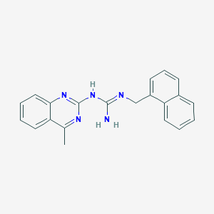 molecular formula C21H19N5 B14939638 1-(4-Methylquinazolin-2-yl)-2-(naphthalen-1-ylmethyl)guanidine 