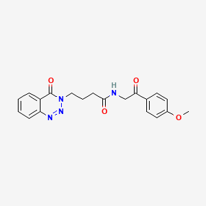 N-[2-(4-methoxyphenyl)-2-oxoethyl]-4-(4-oxo-1,2,3-benzotriazin-3(4H)-yl)butanamide