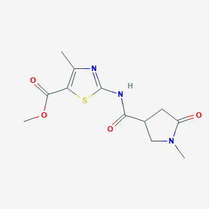 Methyl 4-methyl-2-{[(1-methyl-5-oxopyrrolidin-3-yl)carbonyl]amino}-1,3-thiazole-5-carboxylate