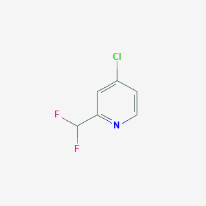 molecular formula C6H4ClF2N B1493966 4-Chloro-2-(difluoromethyl)pyridine CAS No. 1193104-11-8
