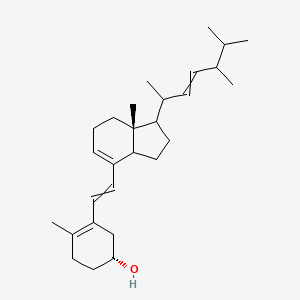 molecular formula C28H44O B1493969 (1R)-3-[2-[(7Ar)-1-(5,6-dimethylhept-3-en-2-yl)-7a-methyl-1,2,3,3a,6,7-hexahydroinden-4-yl]ethenyl]-4-methylcyclohex-3-en-1-ol 
