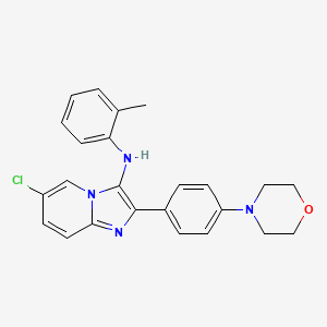 6-chloro-N-(2-methylphenyl)-2-[4-(morpholin-4-yl)phenyl]imidazo[1,2-a]pyridin-3-amine